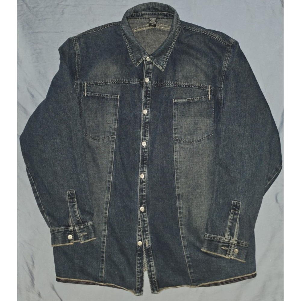 Vintage Le Jean de Marithe + Francois Girbaud Y2K Mens 2XL Denim Jacket